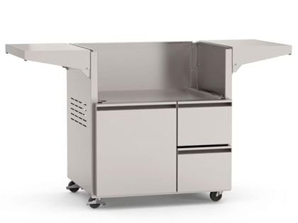 Fire Magic 30-Inch Stainless Steel Portable Grill Cart for A660i Grill, E660i Grill or Griddle and 5600 & 4600 Pizza Oven