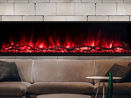 Modern Flames 80-inch Landscape Pro Slim Linear Electric Fireplace