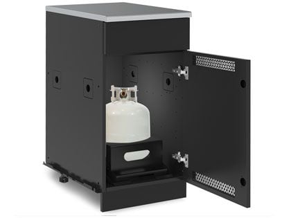 Broil King Baron Tank Cabinet Storage in MOK Black