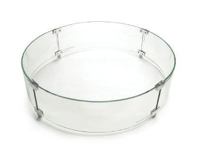 American Fyre Designs Round Glass Wind Guard, 26 Inches