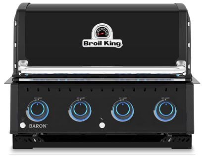 Broil King Baron 420 Shadow 28-in 4 Burner Built-In Grill - Black 