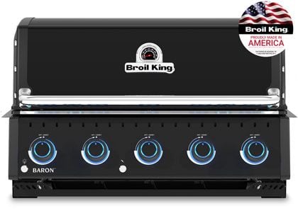 Broil King Baron 32-Inch 520 Shadow 5-Burner Built-In Gas Grill