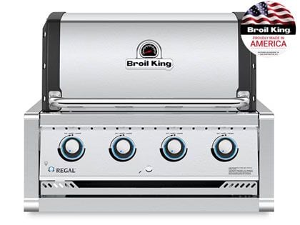 Broil King Regal 32-Inch S 420 4-Burner Built-In Stainless Steel Gas Grill
