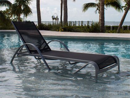 Hospitality Rattan Spectrum Outdoor Aluminum Chaise Lounge