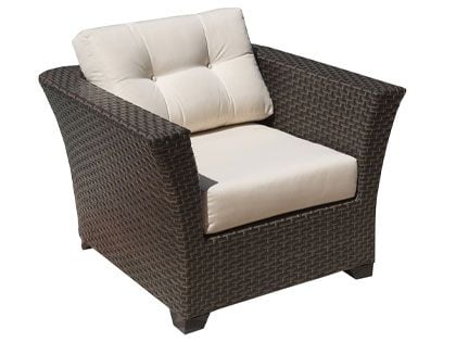 Hospitality Rattan Samoa Outdoor Wicker Lounge Chair with Cushions