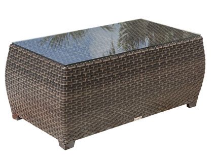 Hospitality Rattan Samoa Outdoor Wicker Rectangular Coffee Table