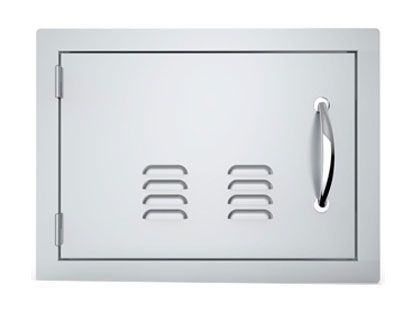 Sunstone Classic Series Flush Style 14 x 20-Inch Horizontal Vented Left Swing Single Access Vented Door