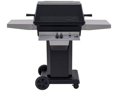 PGS A40 Cast Aluminum Gas Grill On Black Portable Pedestal Base