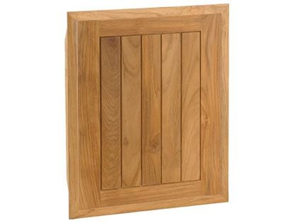 Pacific Teak Millworks 18-Inch Cottage Panel Teak Wood Single Access Door