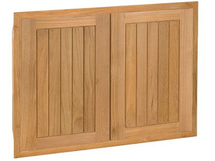 Pacific Teak Millworks 30-Inch Cottage Panel Teak Wood Double Access Door