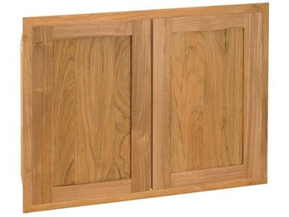 Pacific Teak Millworks 30-Inch Shaker Panel Teak Wood Double Access Door