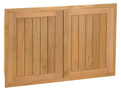 Pacific Teak Millworks 34-Inch Cottage Panel Teak Wood Double Access Door