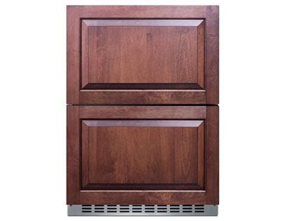 Summit 24-Inch 3.7 Cu. Ft. 2-Drawer All-Freezer, ADA Compliant - Custom Panel