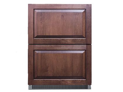 Summit 24-Inch 3.54 Cu. Ft. 2-Drawer All-Freezer, ADA Compliant - Custom Panel