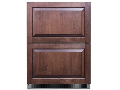 Summit 24-Inch 3.54 Cu. Ft. 2-Drawer All-Freezer, ADA Compliant - Custom Panel
