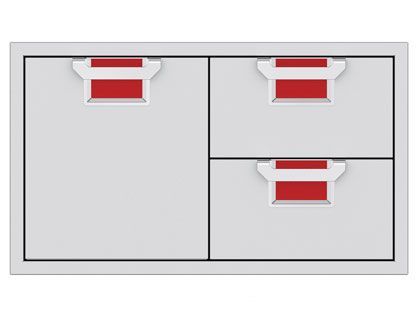 Aspire By Hestan 36-Inch Double Drawer And Single Storage Door Combo