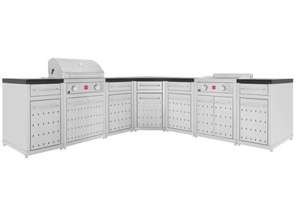 fuego FMOD-07C 105 X 105-inch bbq kitchen island 
