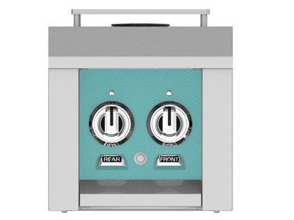 Hestan 12-Inch 30,000 BTU Built-In Gas Double Side Burner with Stainless Steel Lid