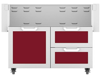 Hestan Double Drawer And Door Tower Cart For 42-Inch Gas Grill