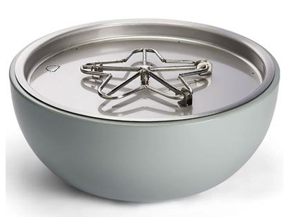 HPC Fire 35-Inch Round Powder Coated Aluminum Gas Fire Bowl, with On/Off Series - Electronic Ignition