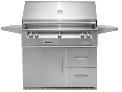 Alfresco 42-Inch ALXE-42RFG Gas Grill With Rotisserie & Refrigerated Cart