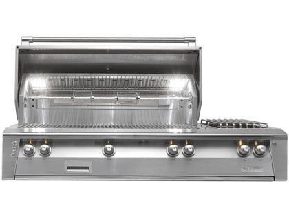 Alfresco 56-Inch ALXE-56SZ Built-In Deluxe Gas Grill With Sear Zone, Rotisserie & Double Side Burner