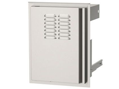 AOG 14-Inch Vertical Left Hinge Access Door With Tank Tray & Louvers