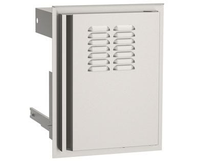 AOG 14-Inch Vertical Right Hinge Access Door With Tank Tray & Louvers