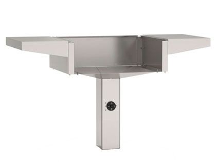 AOG 24-Inch Accessible Gas Grill In-Ground Post Base (Includes Hood Side Handle)