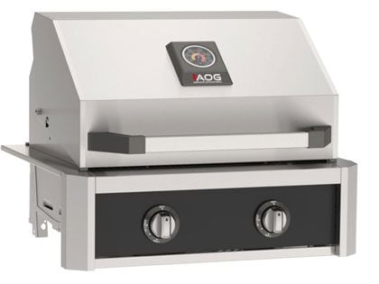 AOG T-Series 24-Inch 2-Burner Built-In Gas Grill - Black