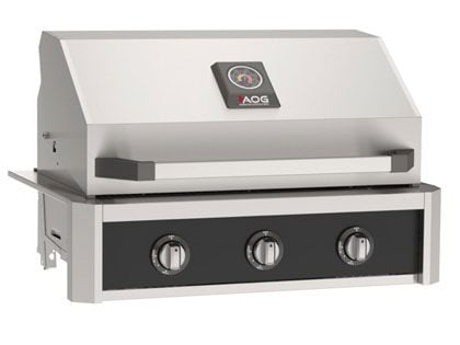 AOG T-Series 30-Inch 3-Burner Built-In Gas Grill - Black