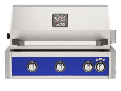 AOG L-Series 30-Inch 3-Burner Built-In Gas Grill With Rear IR Burner, Rotisserie Kit, Internal Lights & LED Multi-Color Lights - Many Colors