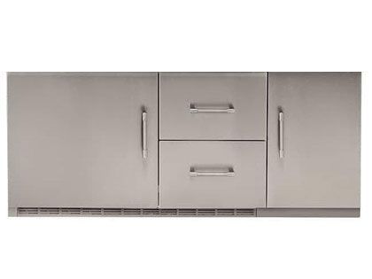 Alfresco 56" Refrigerator on Grill Cart