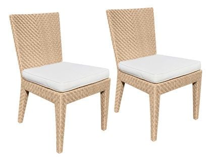 Panama Jack Austin Dining Side Chairs with Cushion - Set of 2