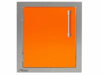 Alfresco 17-Inch Left-Hinged Vertical Single Access Door AXE-17L-01 in Orange
