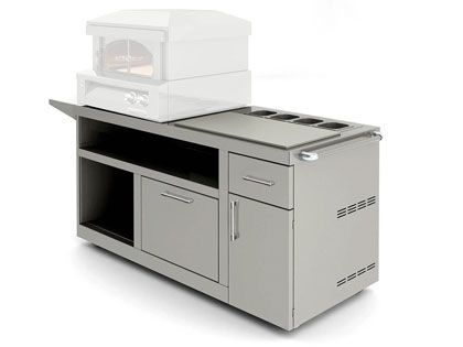 Alfresco 30-Inch Deluxe Pizza Oven Prep Cart