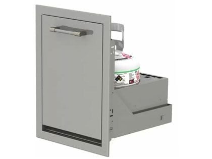 Alfresco 18-Inch Stainless Steel Island LP Tank Drawer