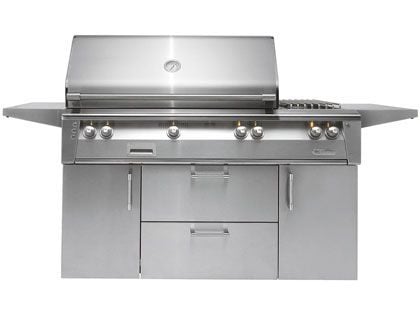 Alfresco 56-Inch ALXE-56C Deluxe Gas Grill With Rotisserie & Double Side Burner