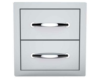 Sunstone Classic Series Flush Style 14-Inch Double Access Drawer
