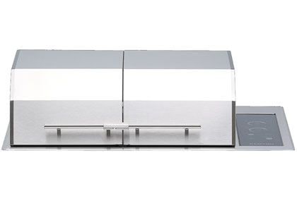 Kenyon Texan 2-Zone Built-In 3000 Watt 240V Electric Grill with Split Lid, No Mounting Holes & IntelliKEN Touch Control 