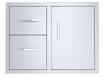 Sunstone Signature Series Beveled Frame Style 30-Inch Double Drawer Door Combo