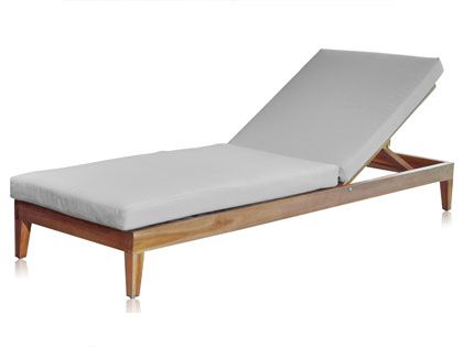 Panama Jack Bali Teak Wood Cushion Chaise Lounge