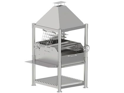 Tagwood BBQ Argentine Santa Maria Wood Fire & Charcoal Gaucho Grill