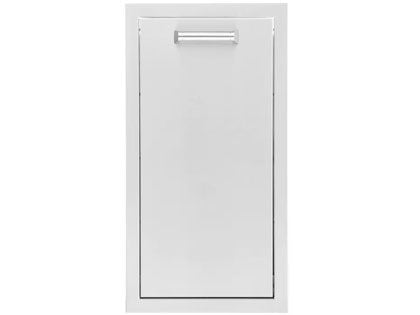 Black Diamond 13-inch Stainless Steel Narrow Roll-Out Trash Bin - Contemporary Handle