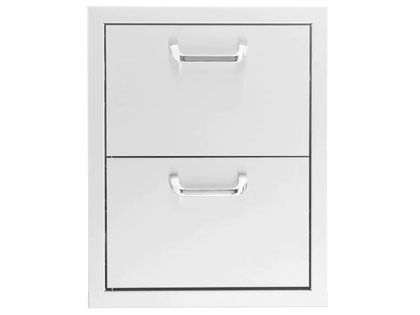 Black Diamond 16-inch Stainless Steel Double Access Drawer