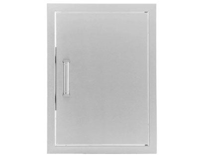 Black Diamond 18-Inch Stainless Steel Reversible Single Access Door - Contemporary Handle
