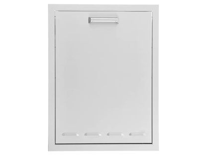 Black Diamond 20-inch Stainless Steel Roll-Out Trash or Propane Tank Drawer - Contemporary Handle