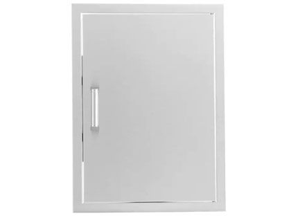 Black Diamond 21-Inch Stainless Steel Reversible Single Access Door - Contemporary Handle