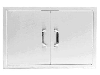 Black Diamond 25-Inch Stainless Steel Double Access Door