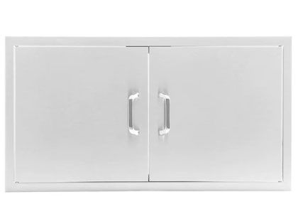 Black Diamond 40-Inch Stainless Steel Double Access Door